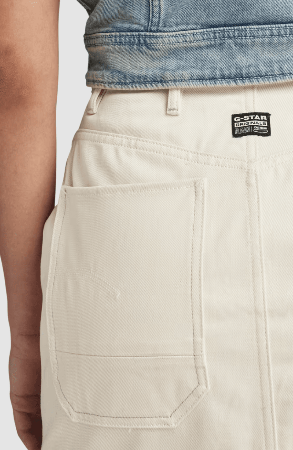 Workwear Button Skirt