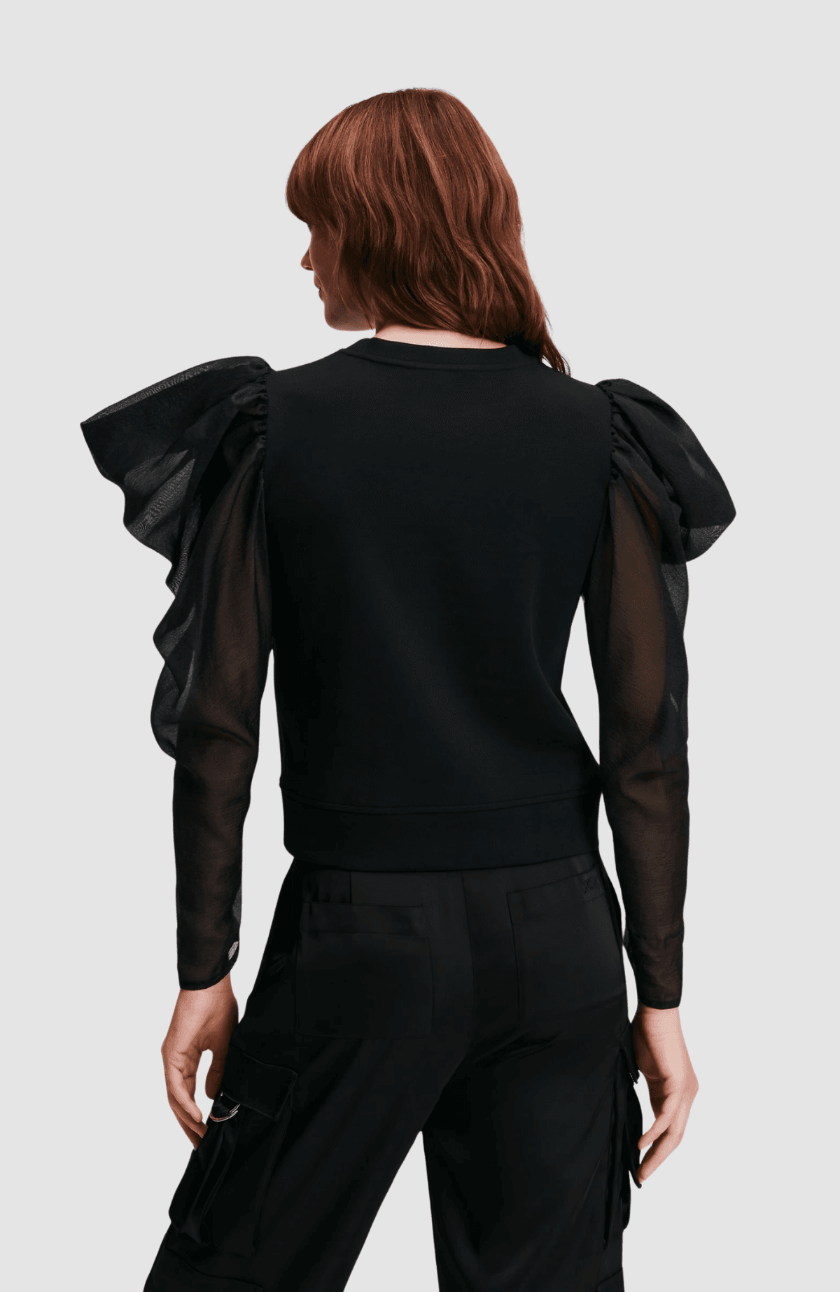 Fabric Mix Sweatshirt