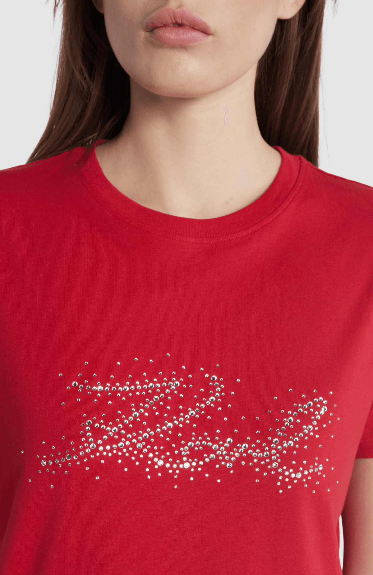 Rhinestone Karl Logo T-Shirt