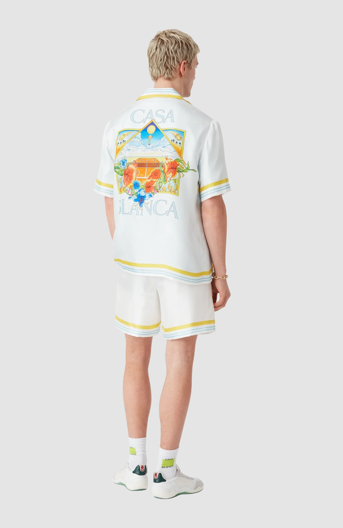 Tennis Landscape Cuban Collar SS Shirt