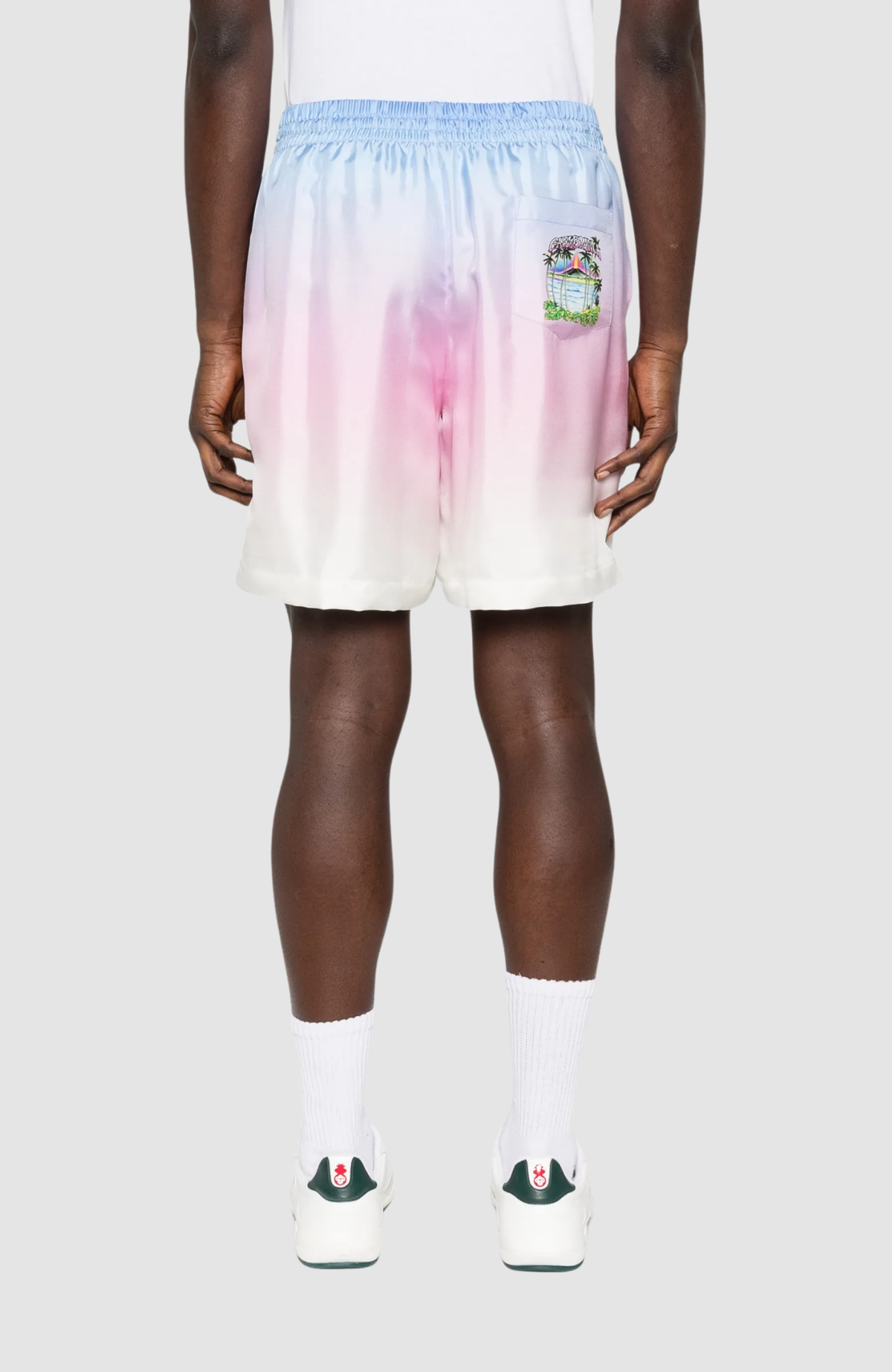 Volcano Gradient Silk Shorts