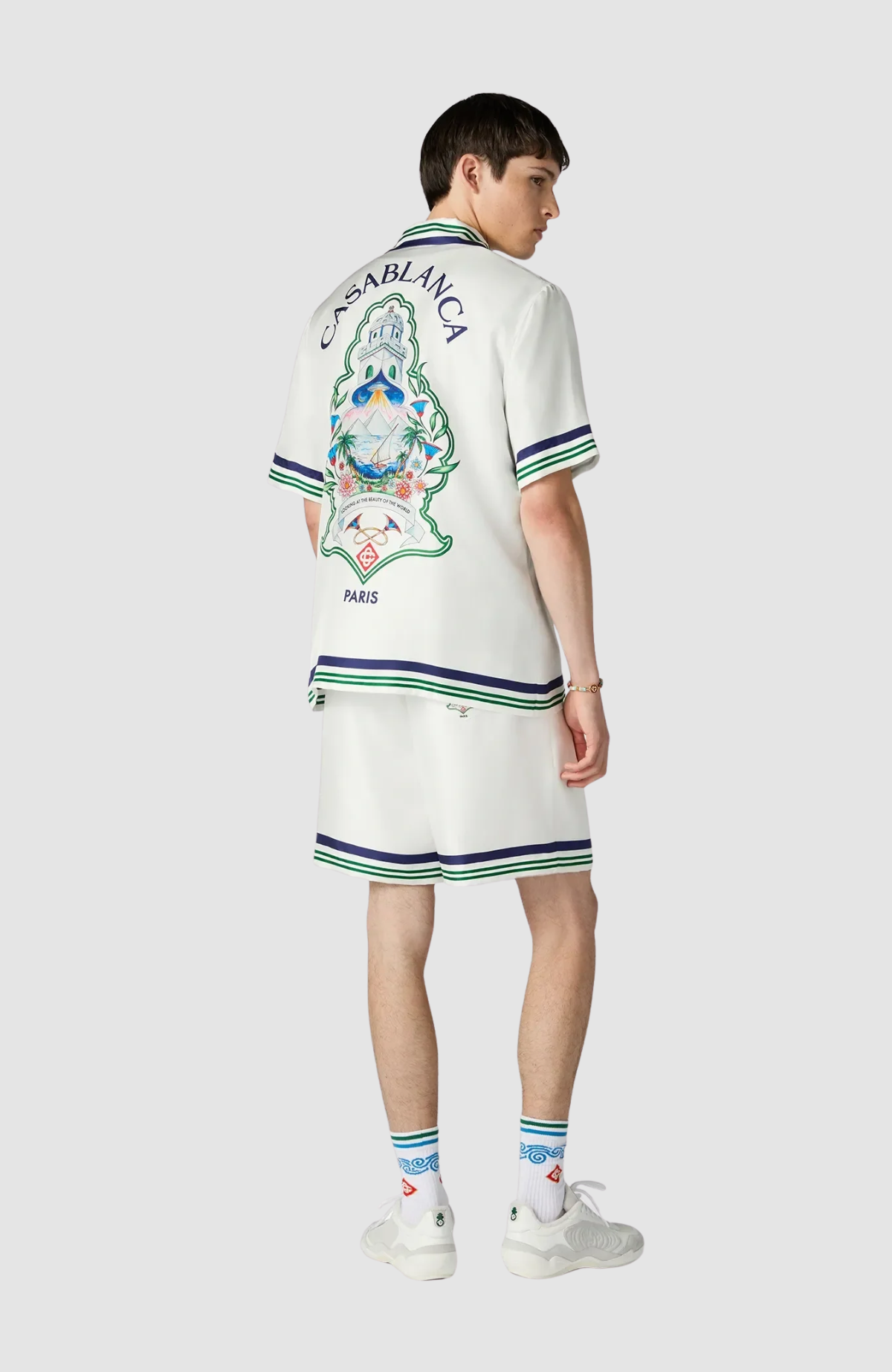 Hotel Emblem Silk Shorts