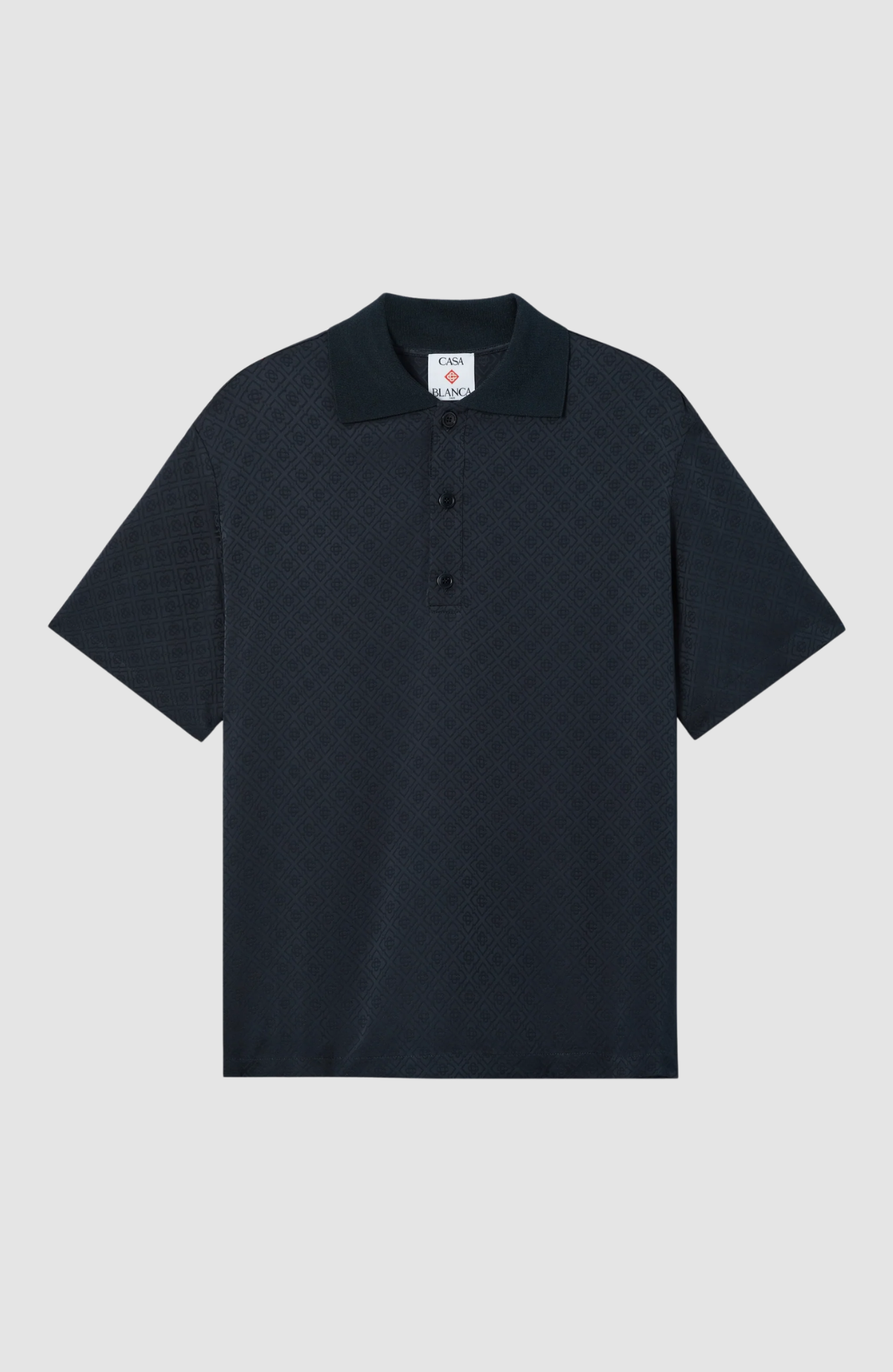 Knit Collar Ss Polo