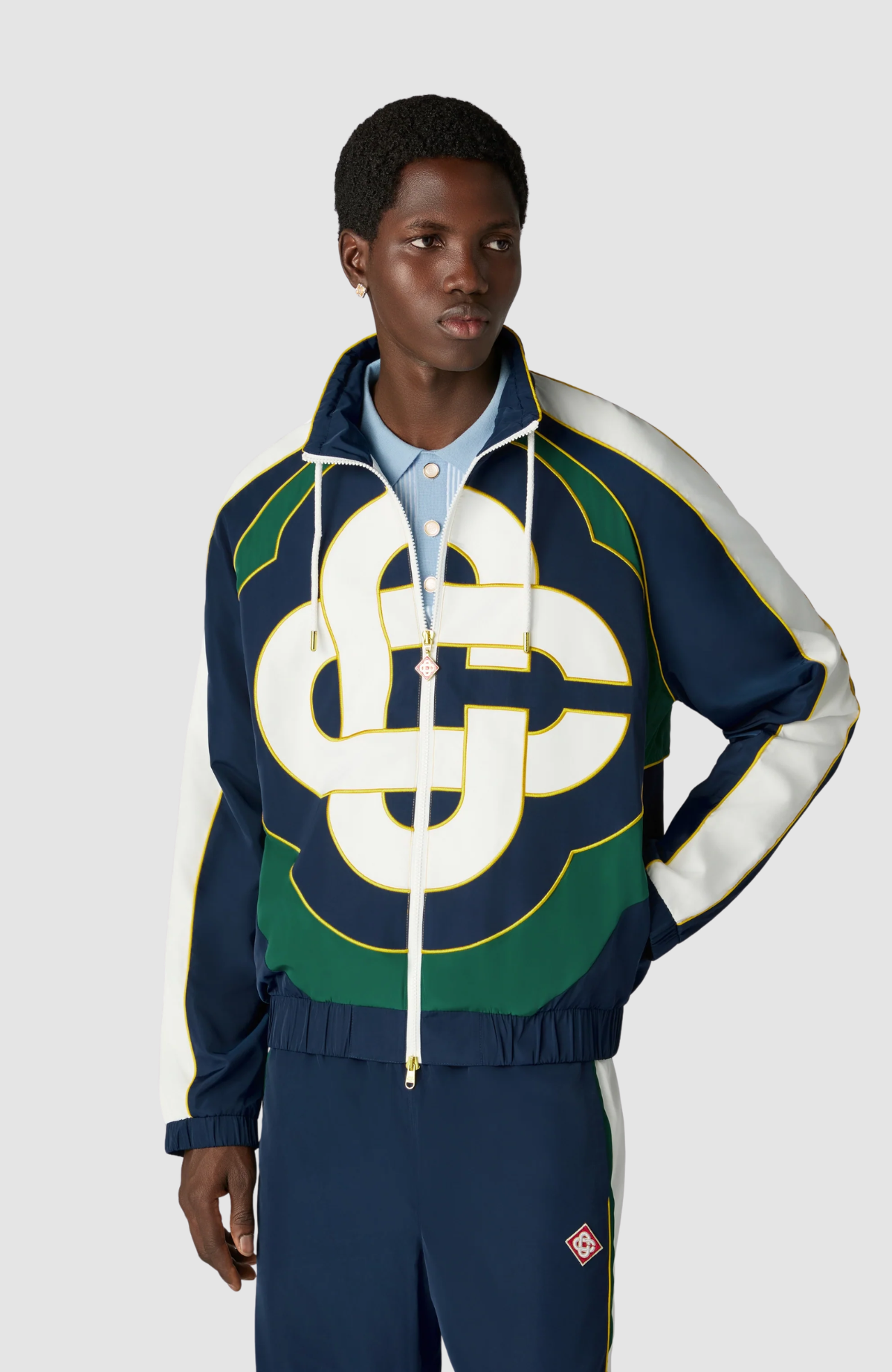 Cc Applique Colourblock Windbreaker Jacket