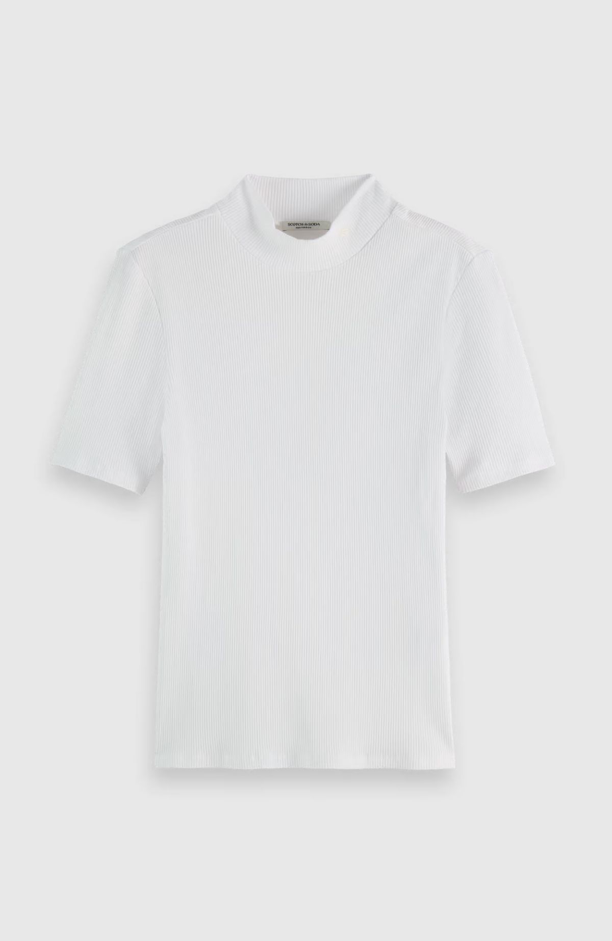 Core Mock neck rib t-shirt