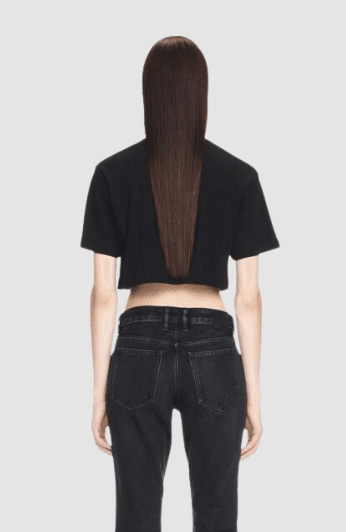 Off Stamp Rib Cropped Tee