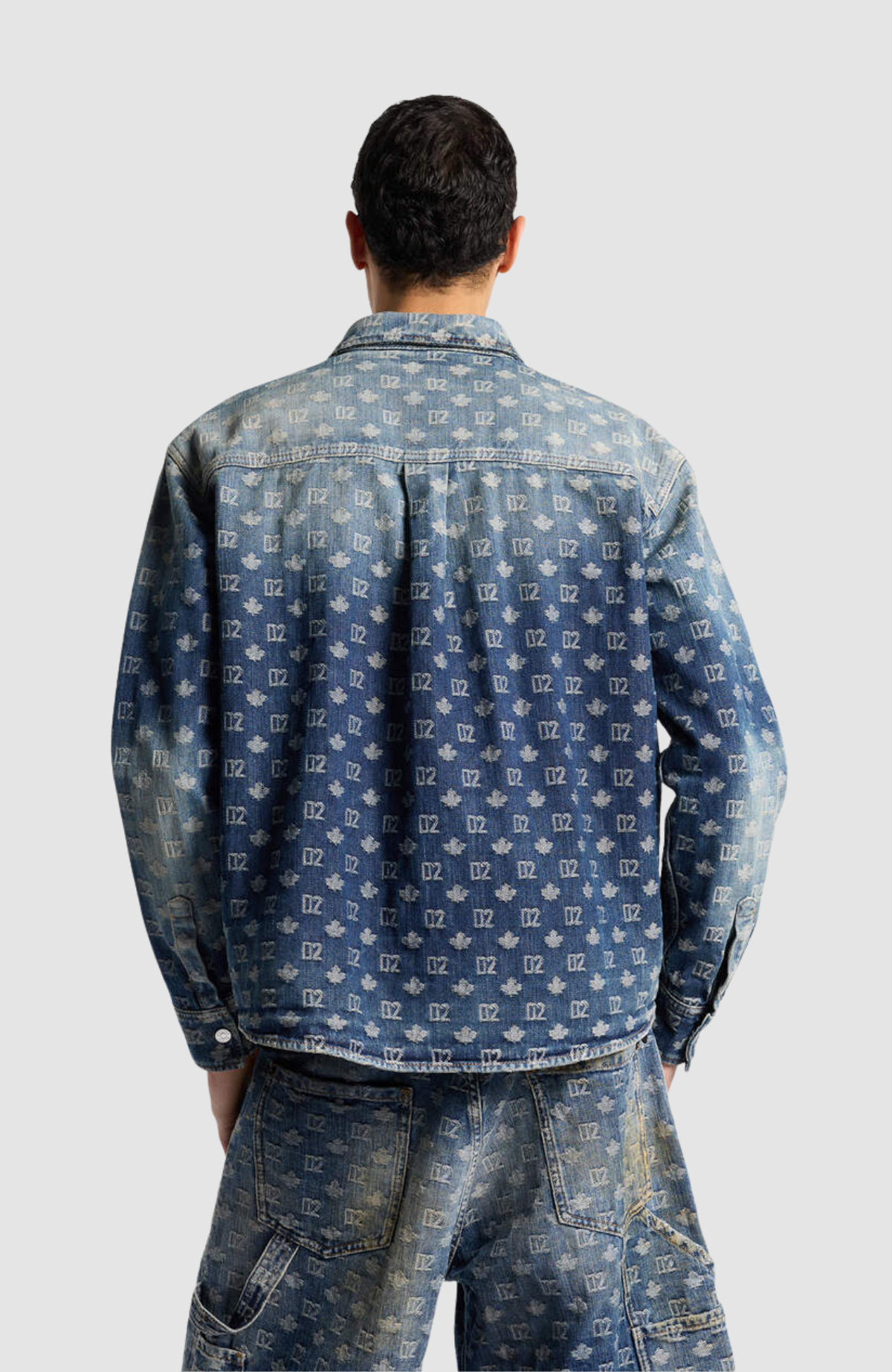 D2 Monogram Denim Carpenter Shirt