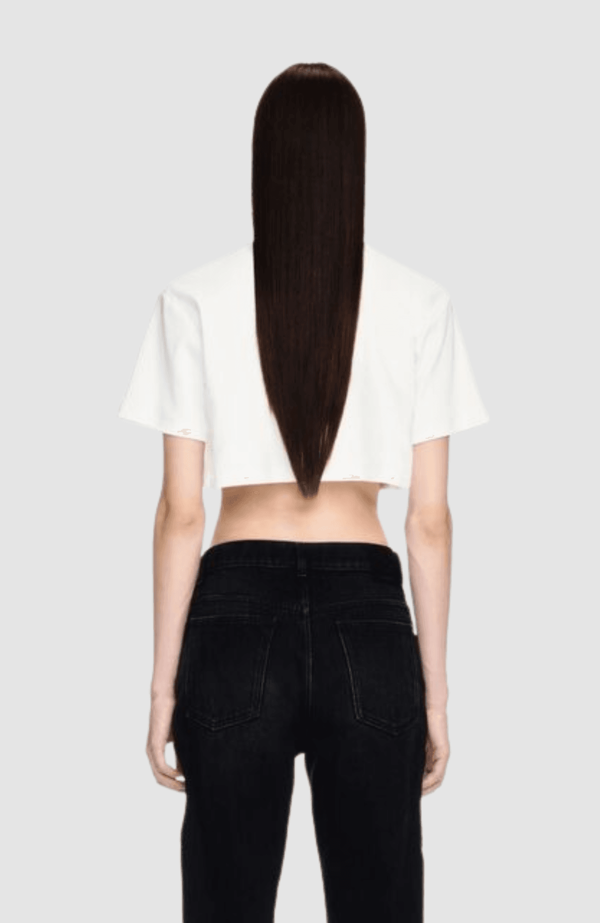 Off Stamp Rib Cropped Tee