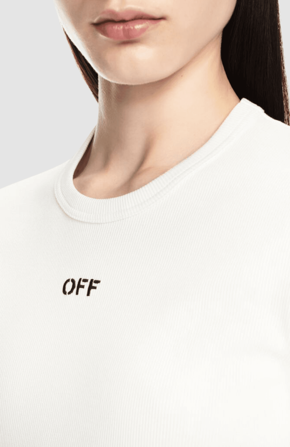 Off Stamp Rib Basic Tee