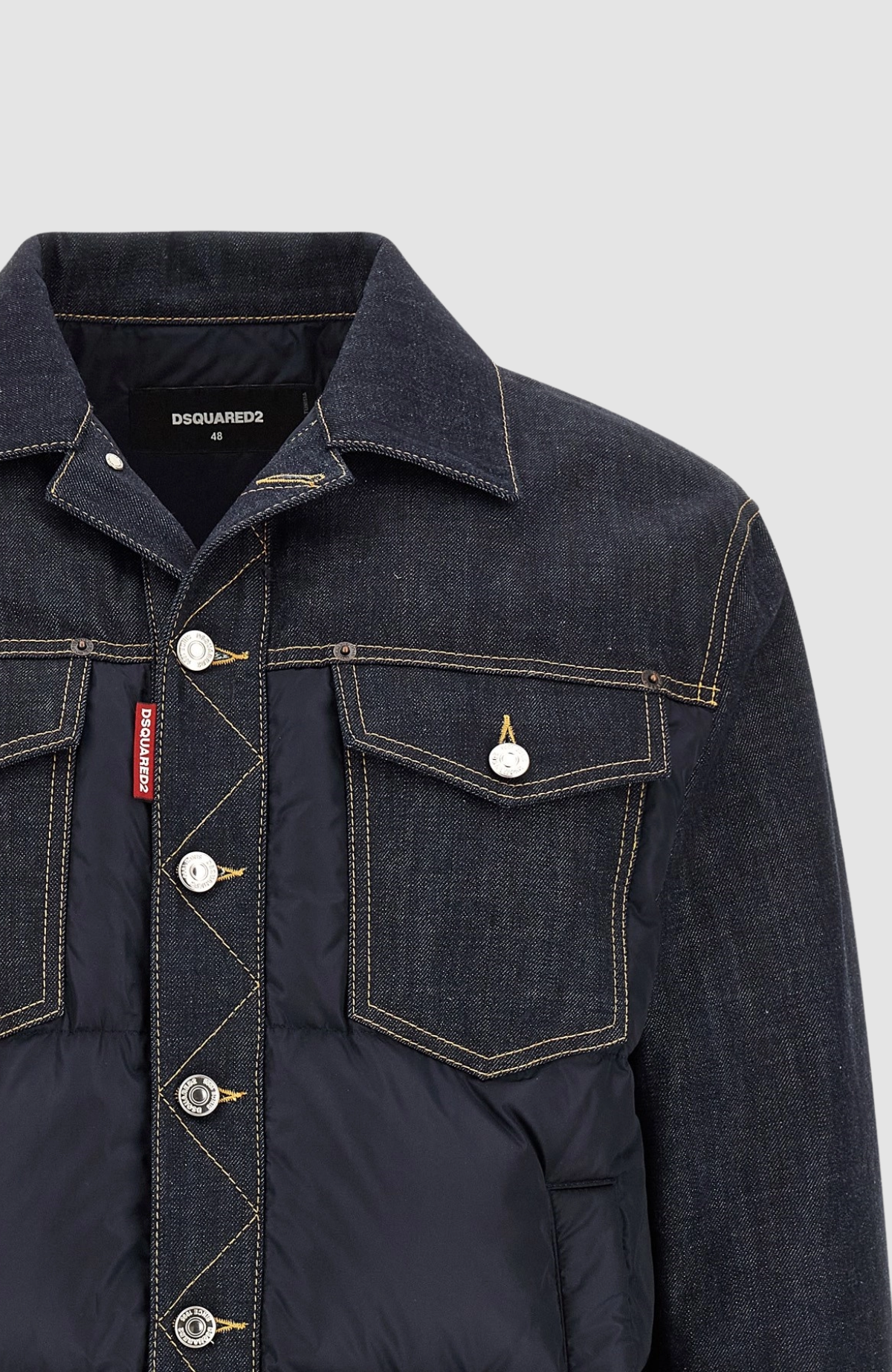 Hybrid Puffer Jean Jacket