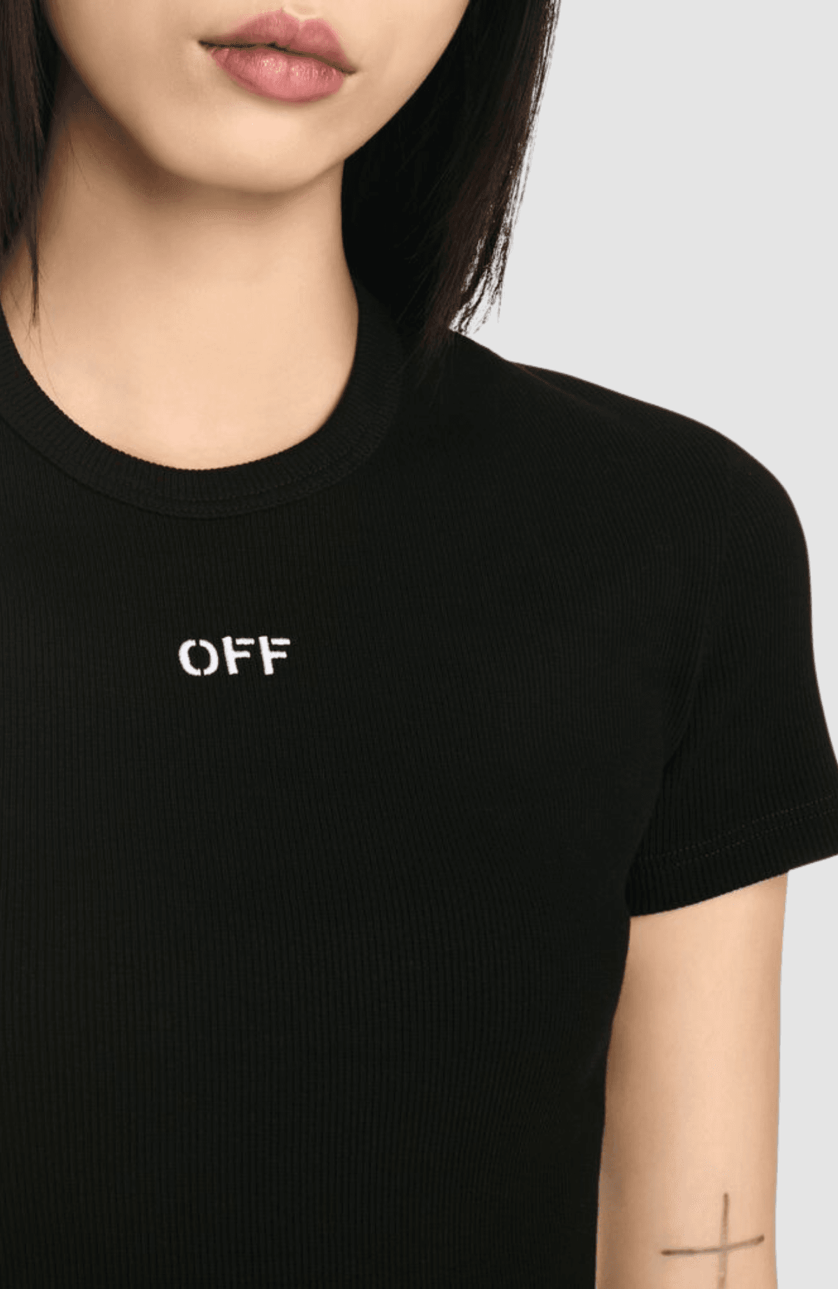 Off Stamp Rib Basic Tee