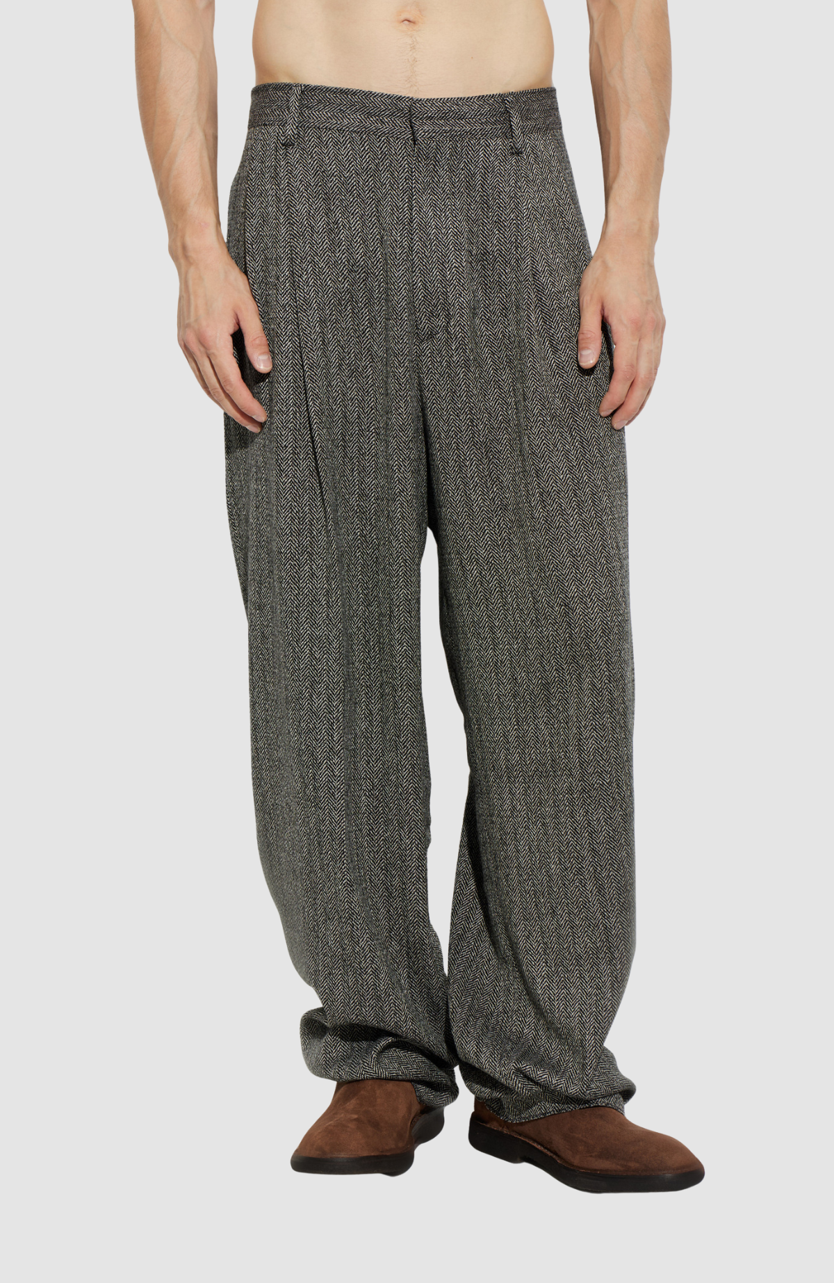 Easy Zoot Herringbone Pants