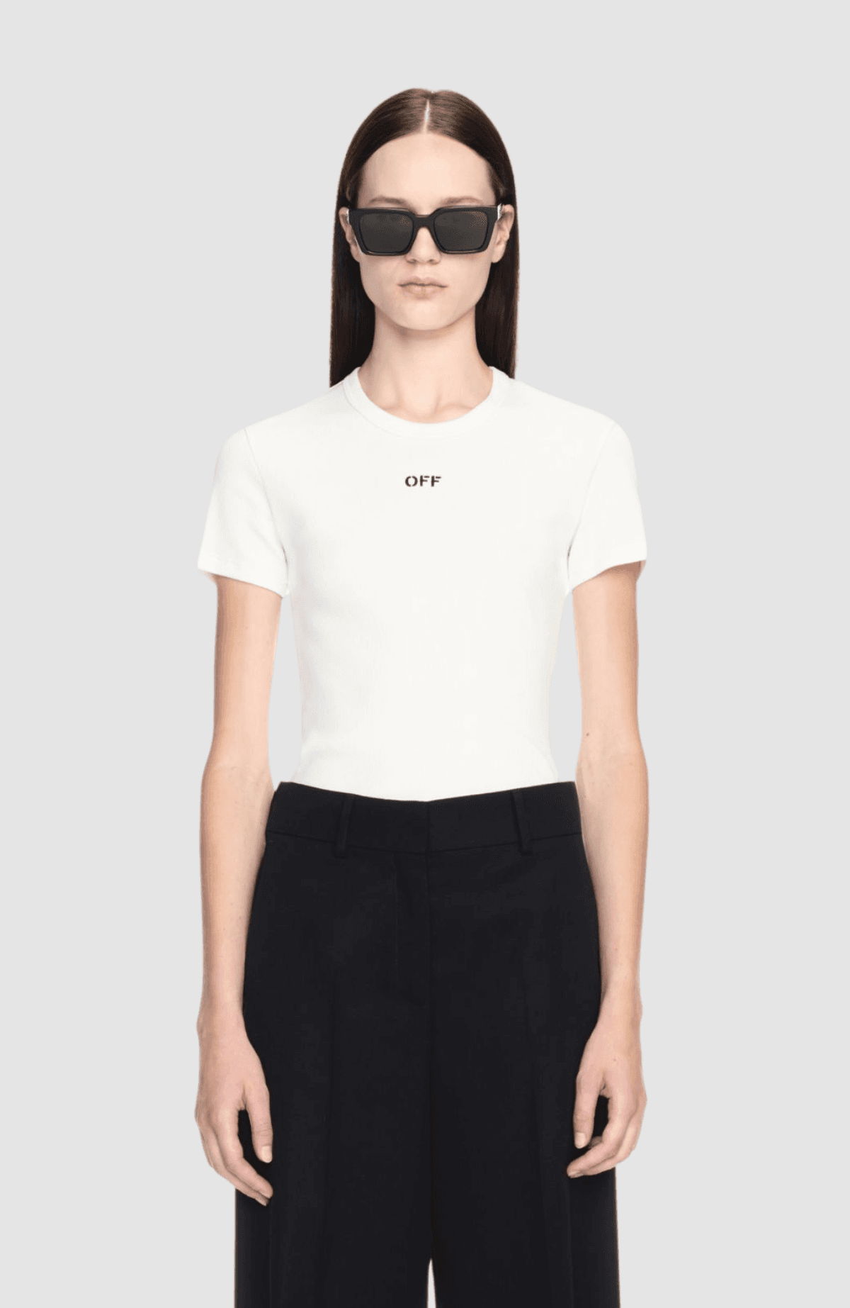 Off Stamp Rib Basic Tee