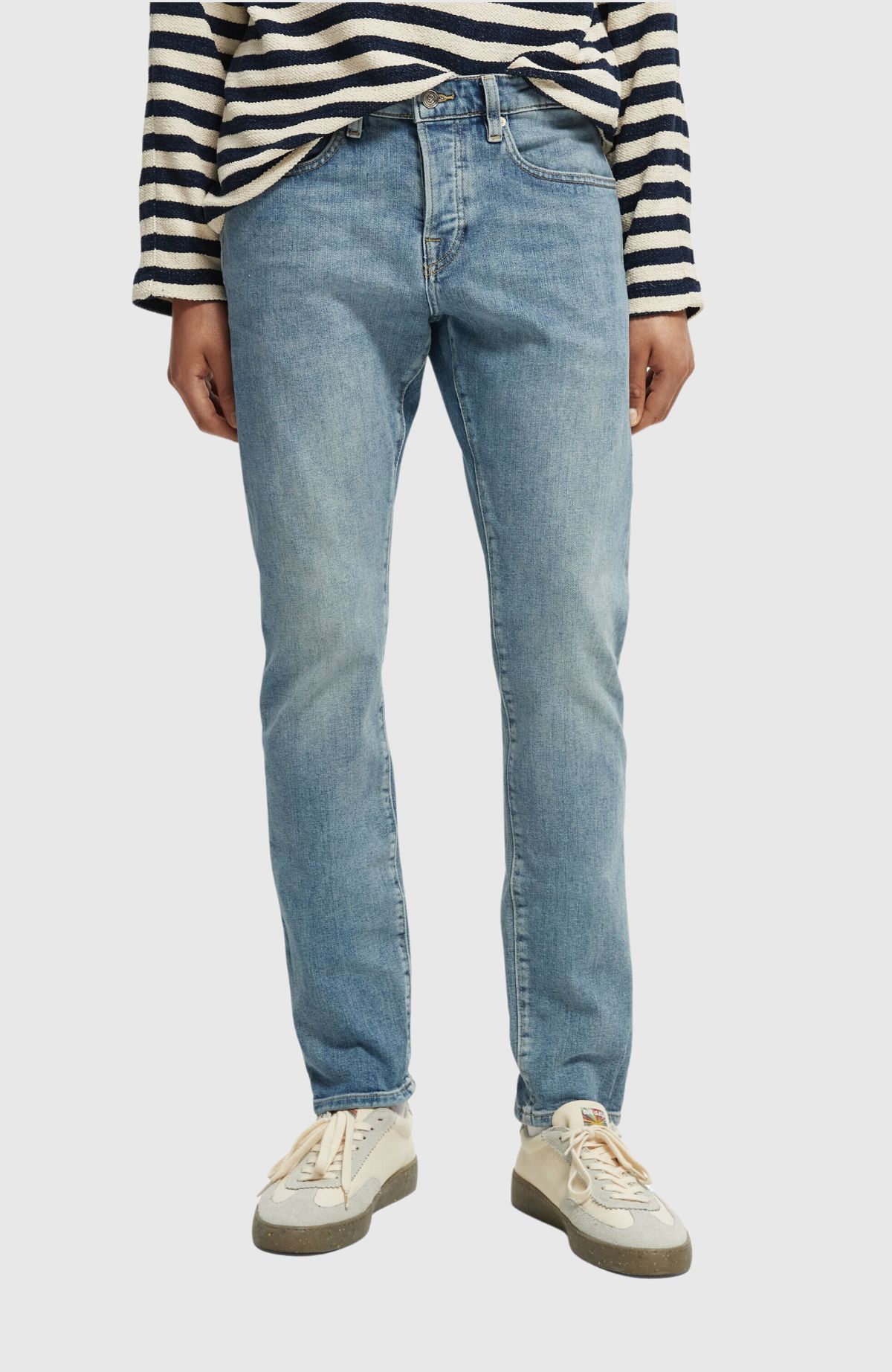 Essentials Ralston In Organic Cotton  Aqua Blue