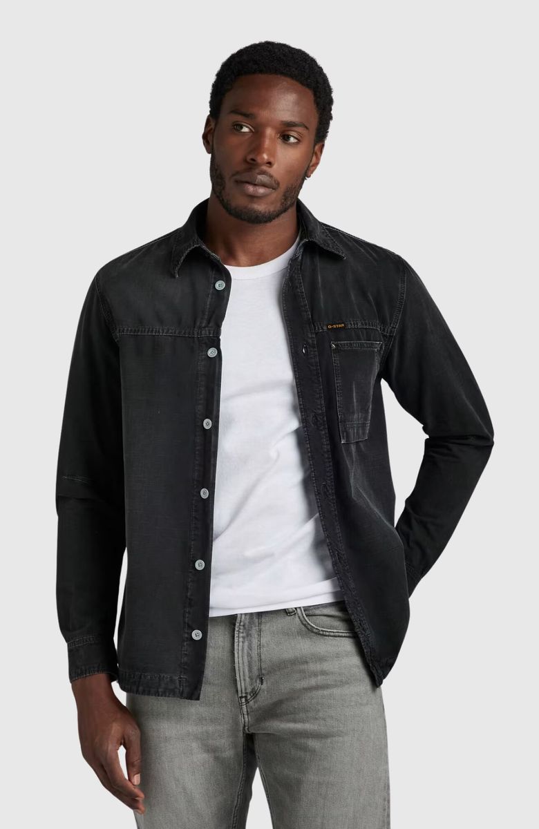 1-pocket Regular Denim shirt