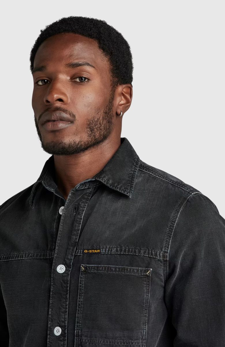 1-pocket Regular Denim shirt