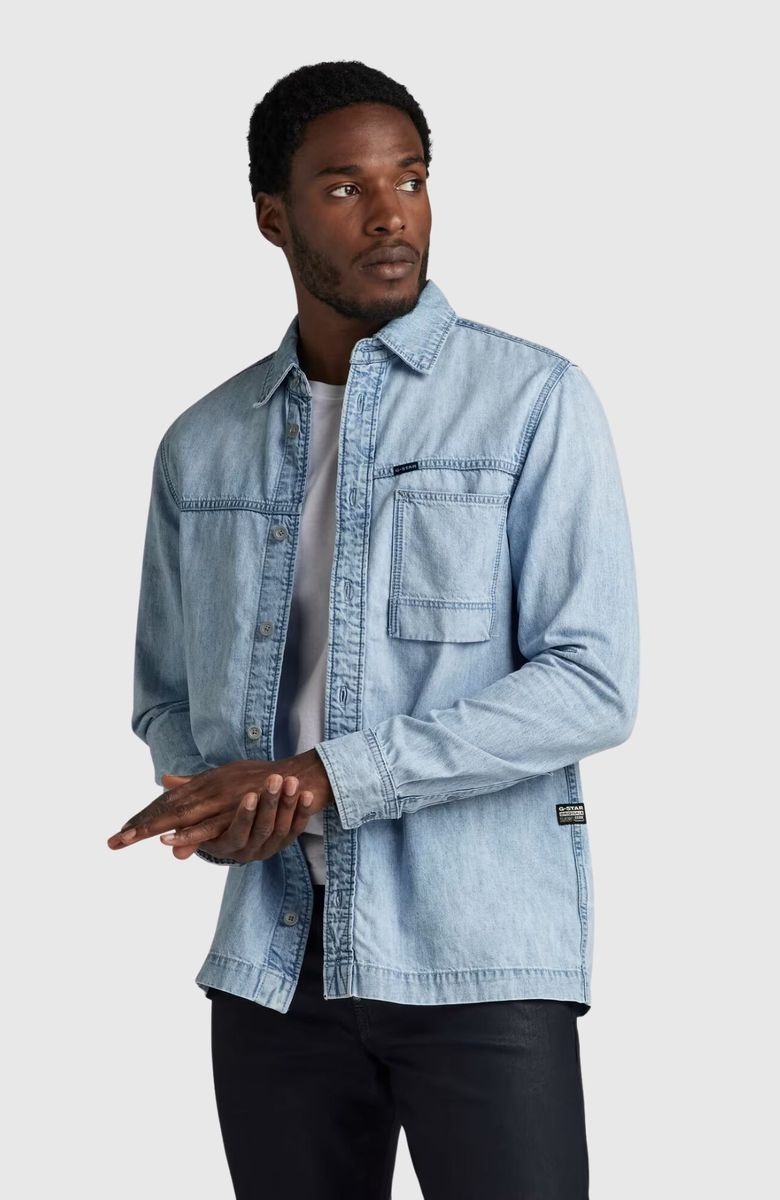 1-pocket Regular Denim shirt