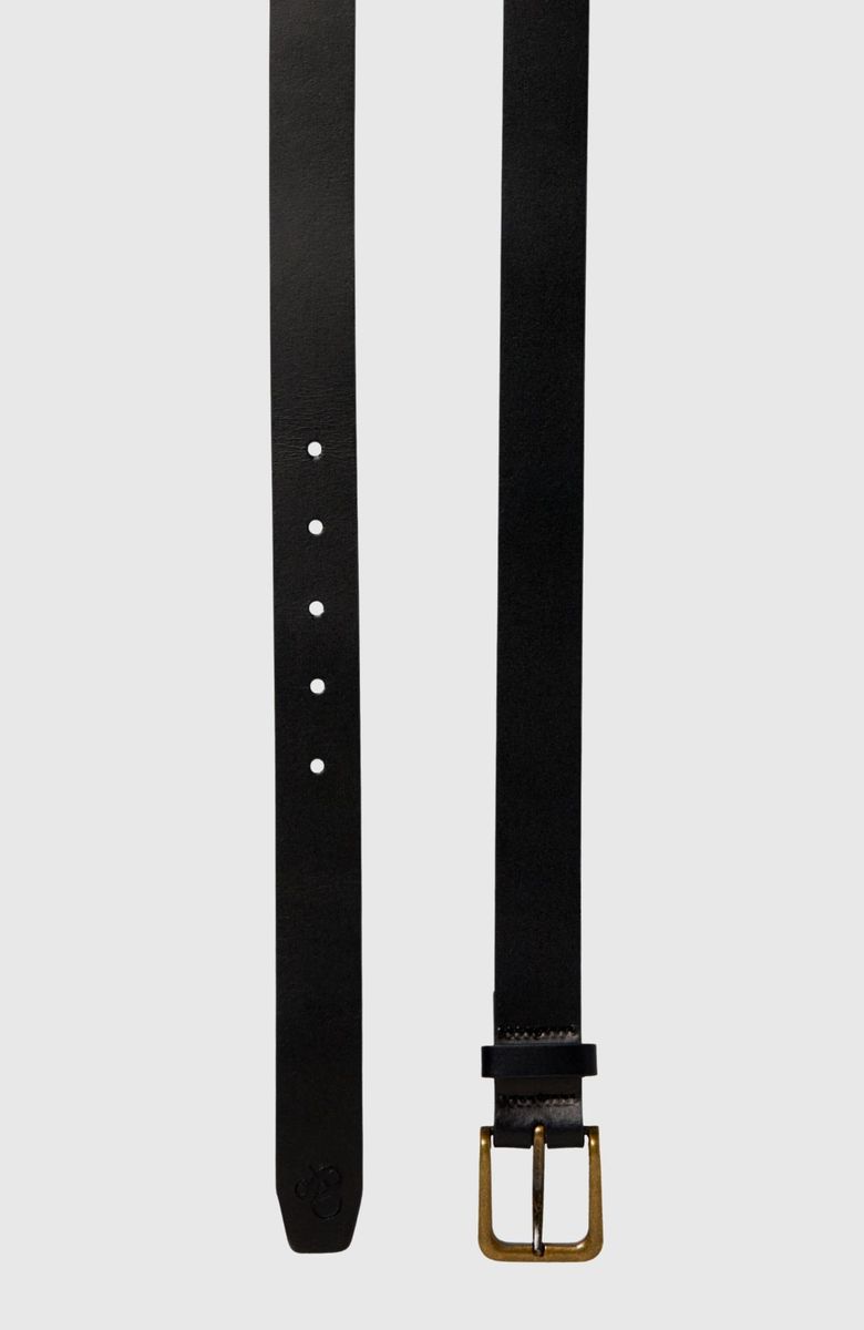 Essential recycled leather belt