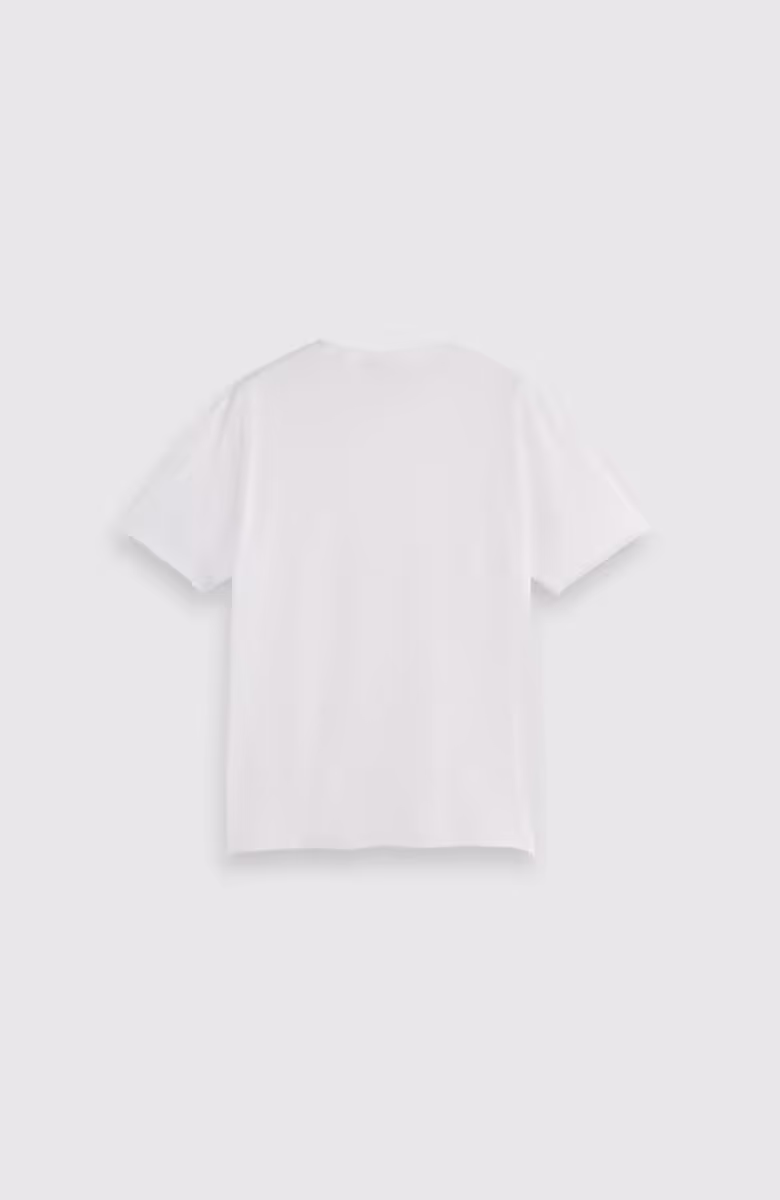 Raw edge relaxed fit t-shirt