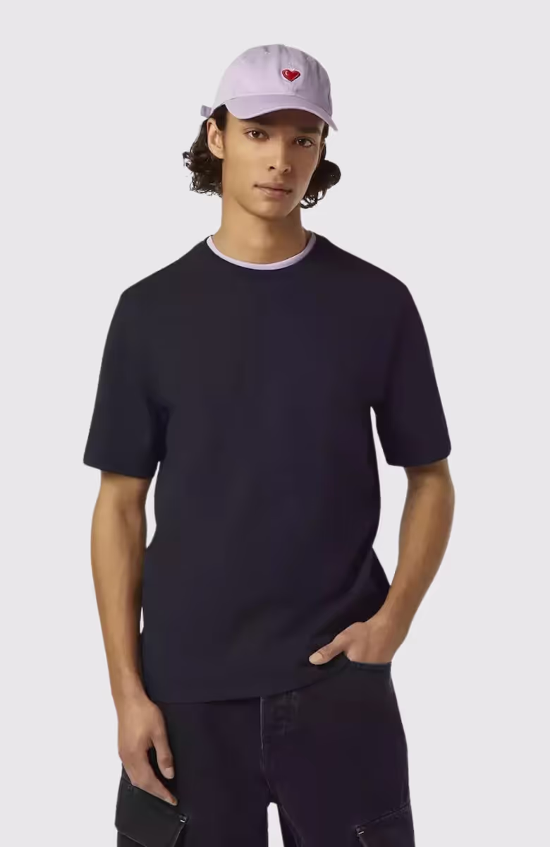 Regular Fit 3 Crosses Cotton-Linen T-Shirt