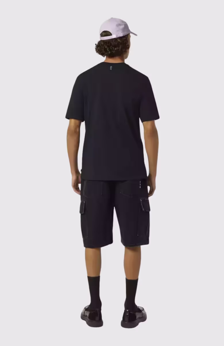 Regular Fit 3 Crosses Cotton-Linen T-Shirt