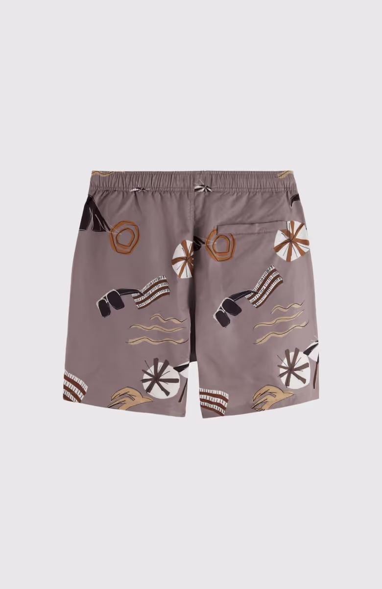 Printed Mid-Length Swimshort