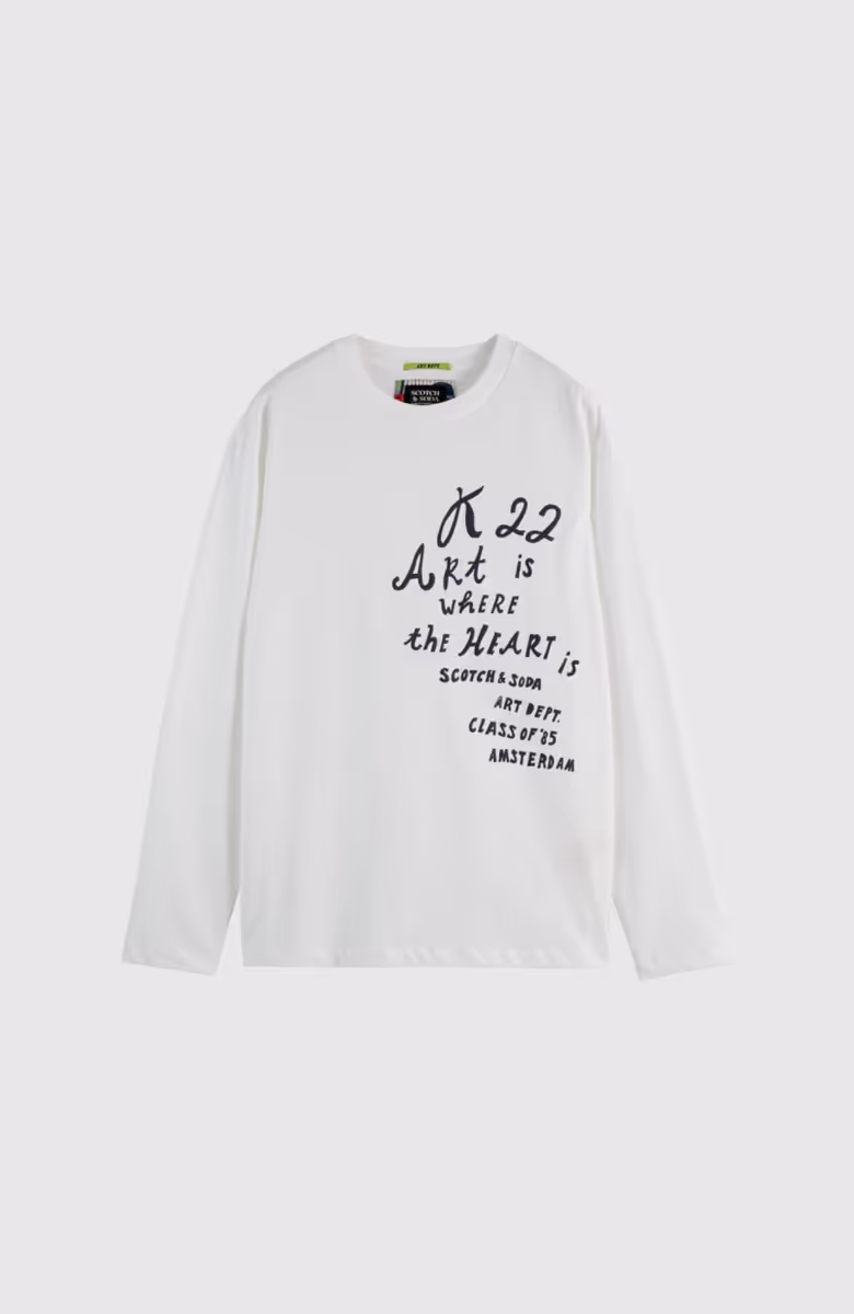 Relaxed-Fit Long-Sleeved Artwork T-Shirt
