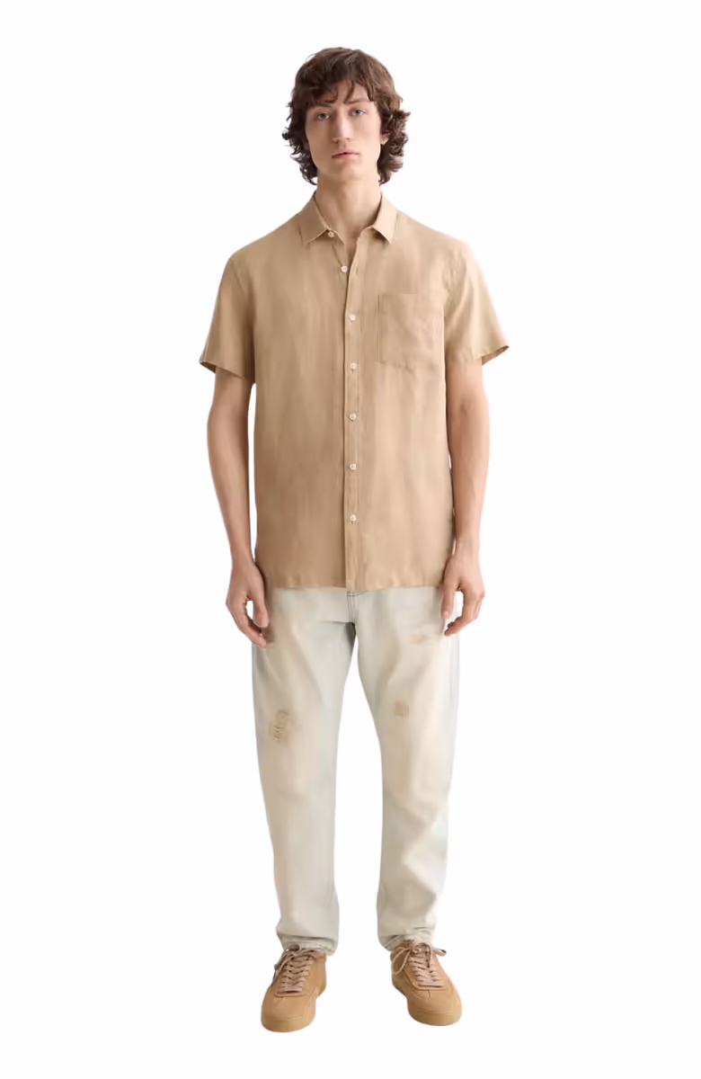 Core Seasonal - Regular-Fit Short-Sleeved Linen Shirt