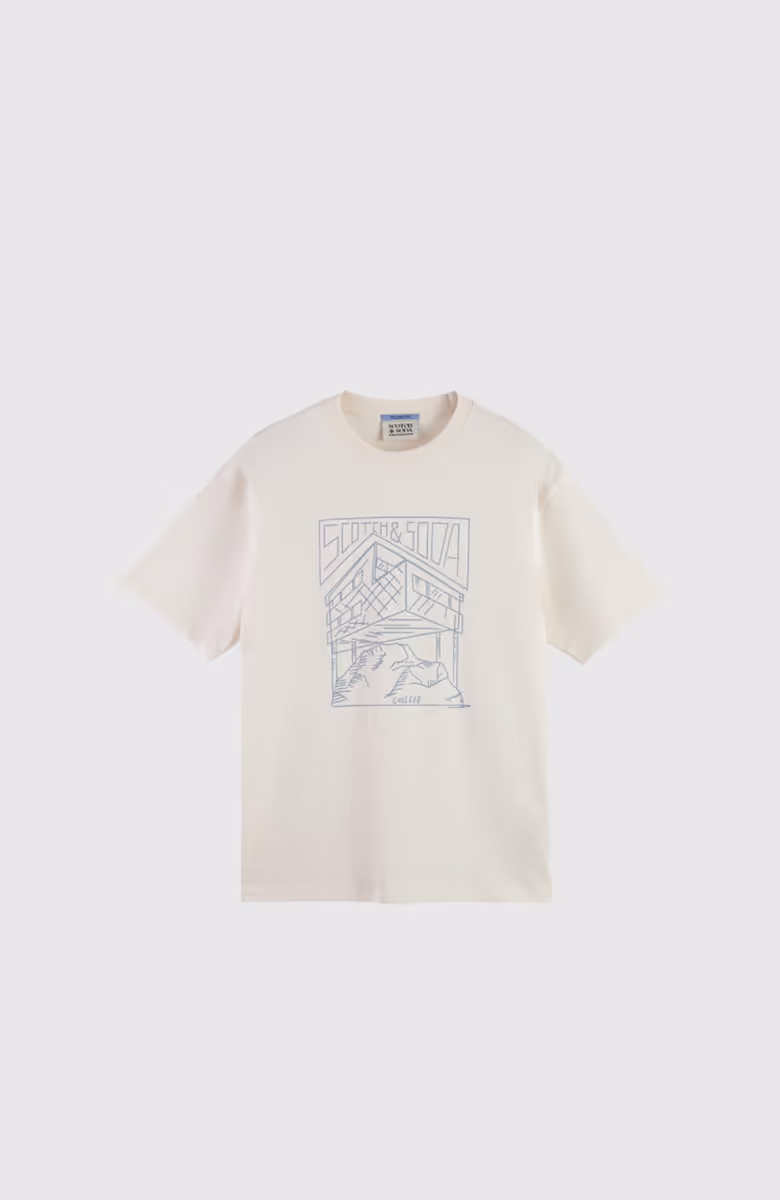 Relaxed Fit Scotch & Soda Logo T-Shirt