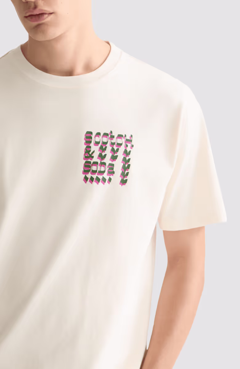 Front and back artwork relaxedfit T-shirt