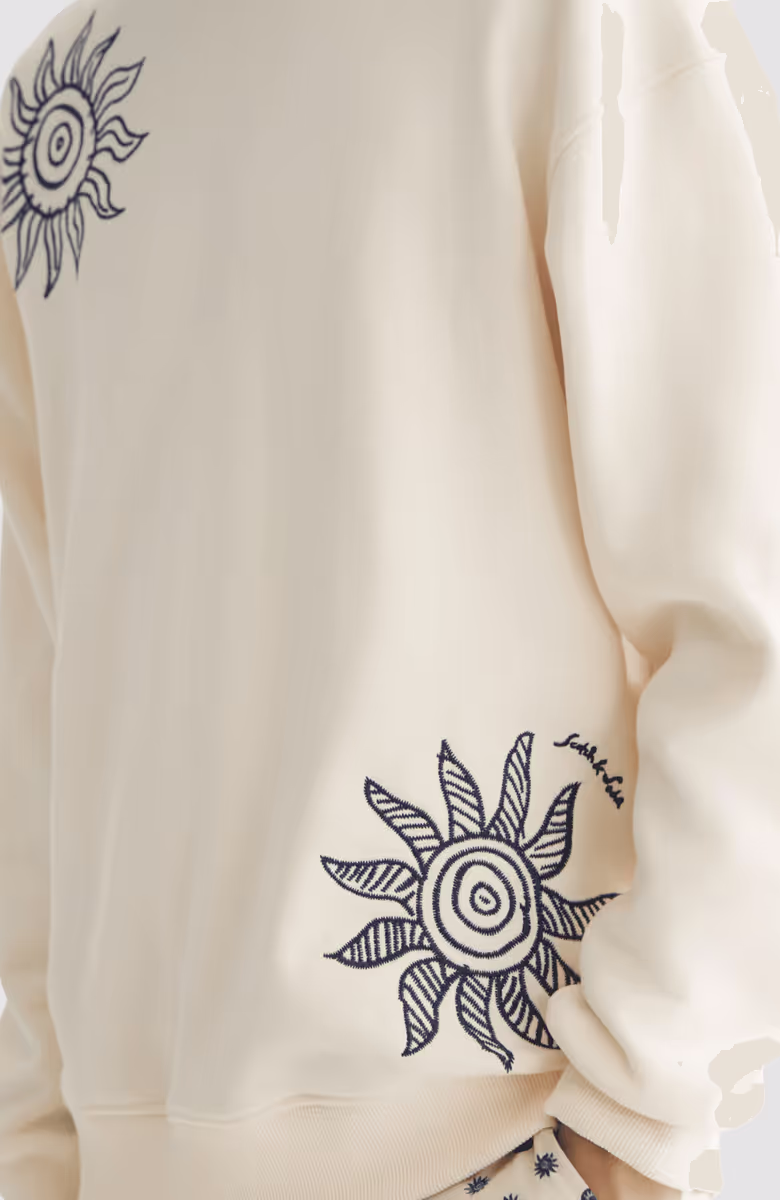 Embroidered relaxedfit sweaT-shirt