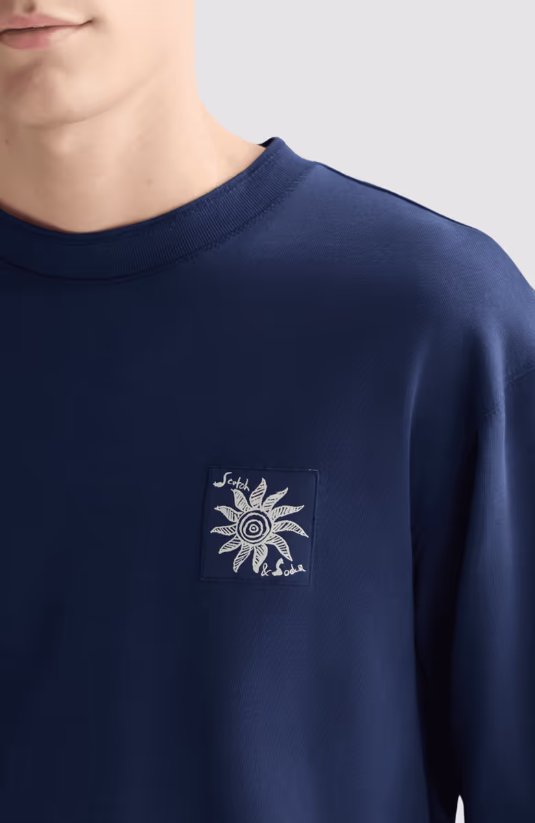 Back artwork relaxedfit longsleeved T-shirt