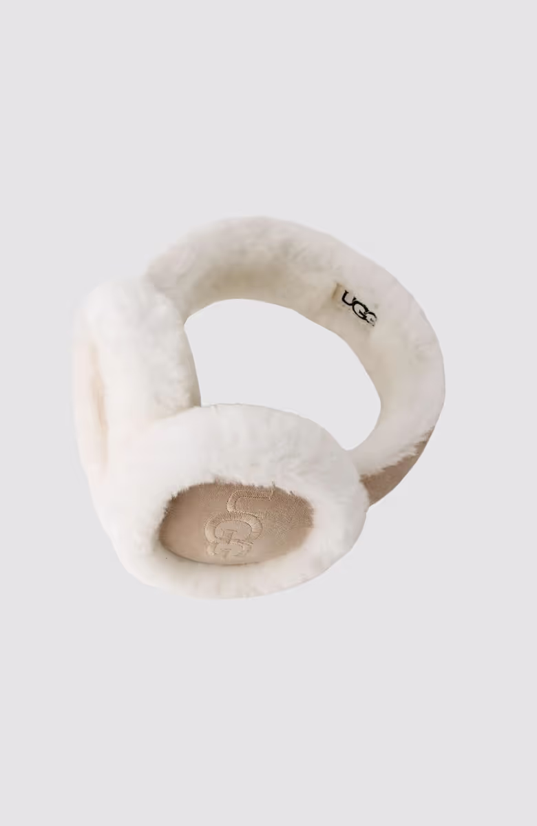 Sheepskin Embroidery Earmuff