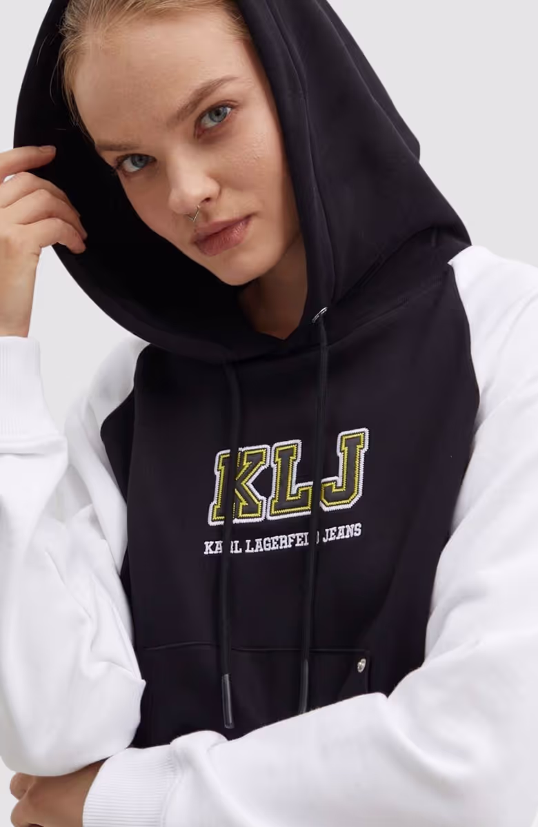 KLJ REGULAR BLOCKED HOODIE