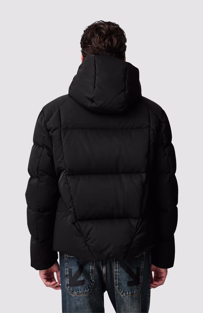 Bookish Nyl Twill Racing Puffer