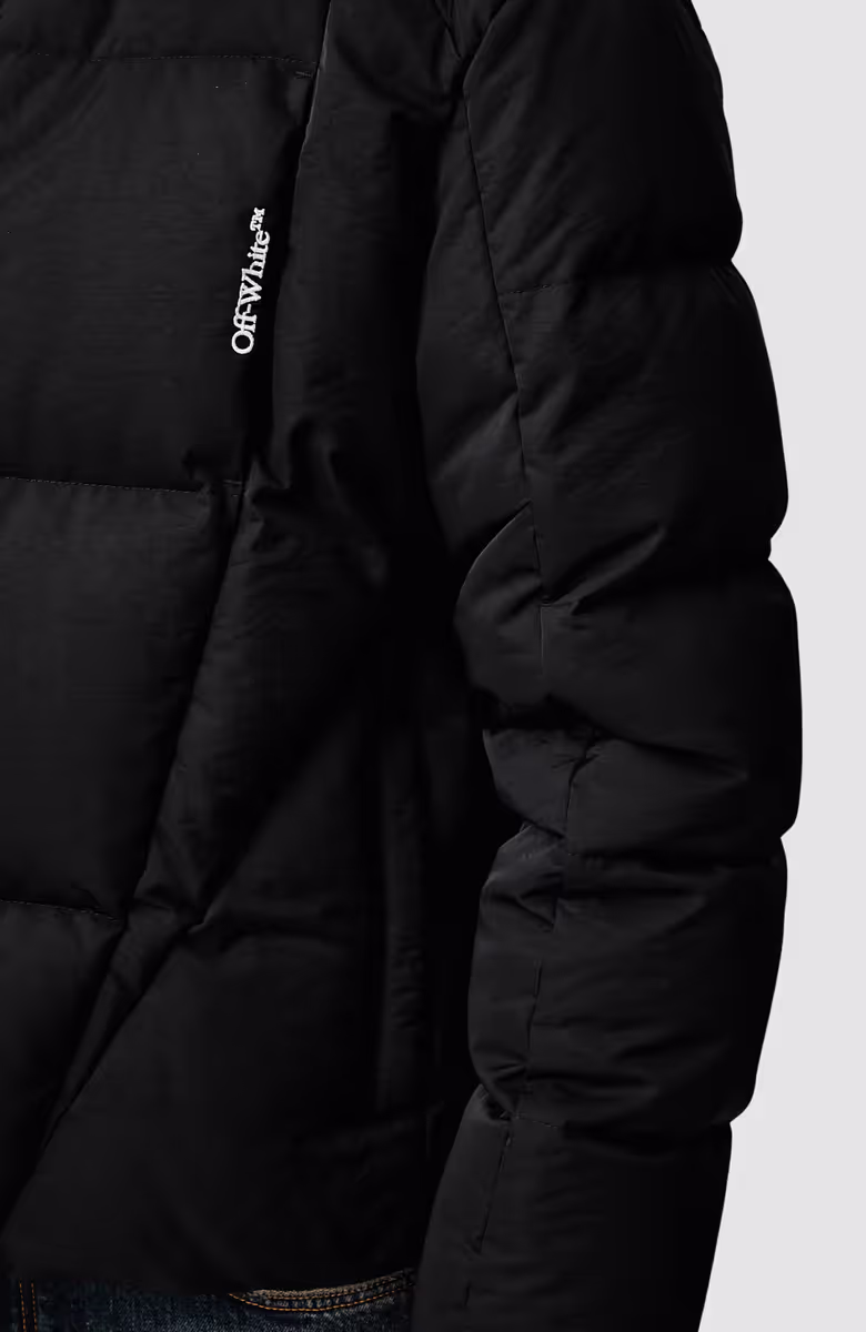 Bookish Nyl Twill Racing Puffer