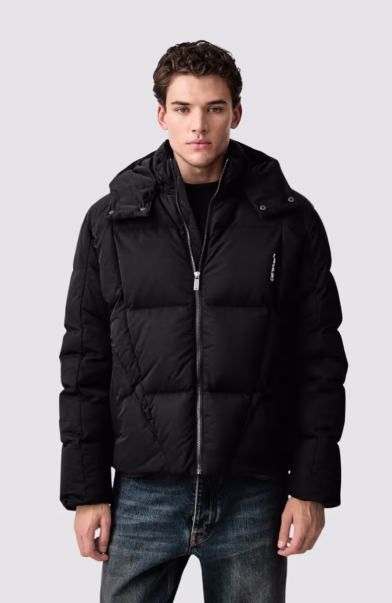 Bookish Nyl Twill Racing Puffer