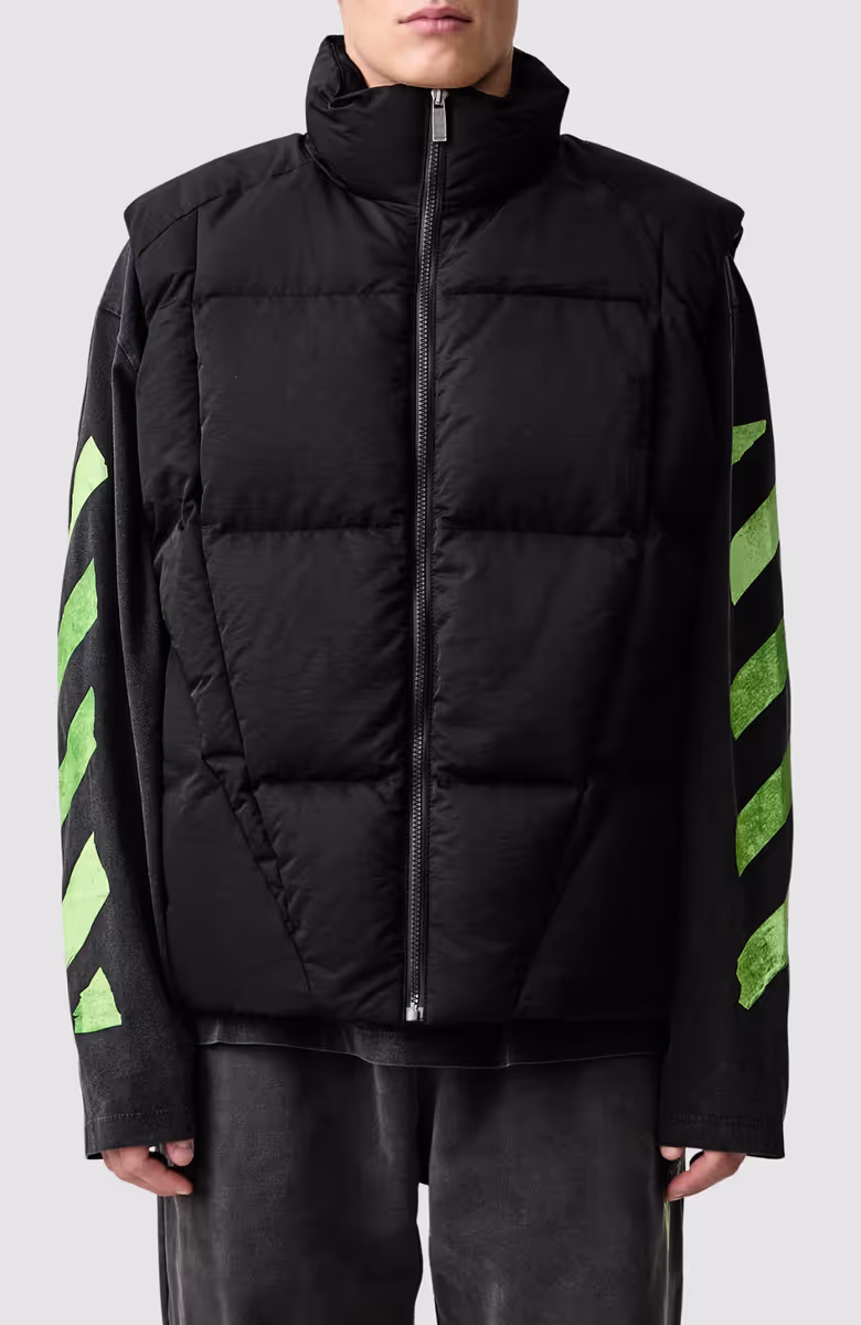 Bookish Nyltwill Sleeveless Racng Puffer