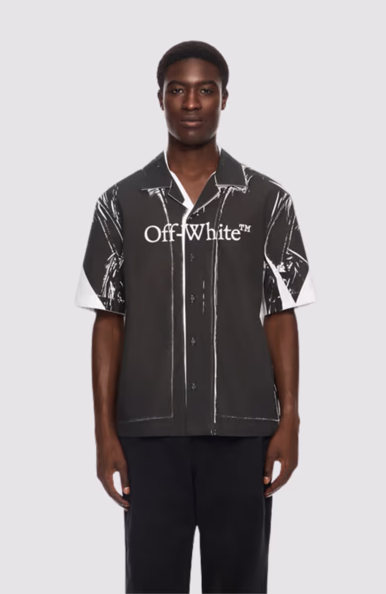 Negative Big Bookish Popl Bowling Shirt