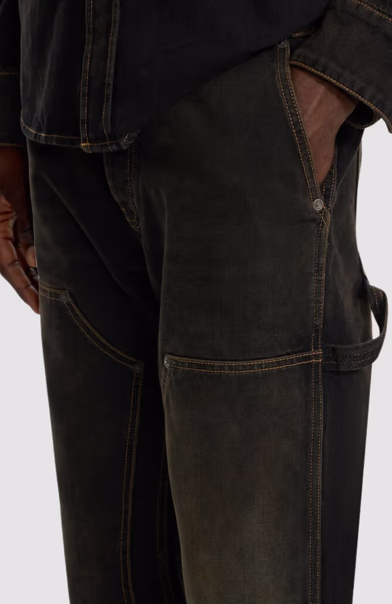 Half Arrow Flare Carpenter Jeans