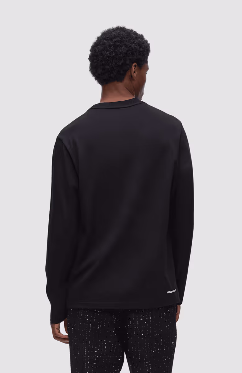 Ls T-Shirt W/ Logo Patch