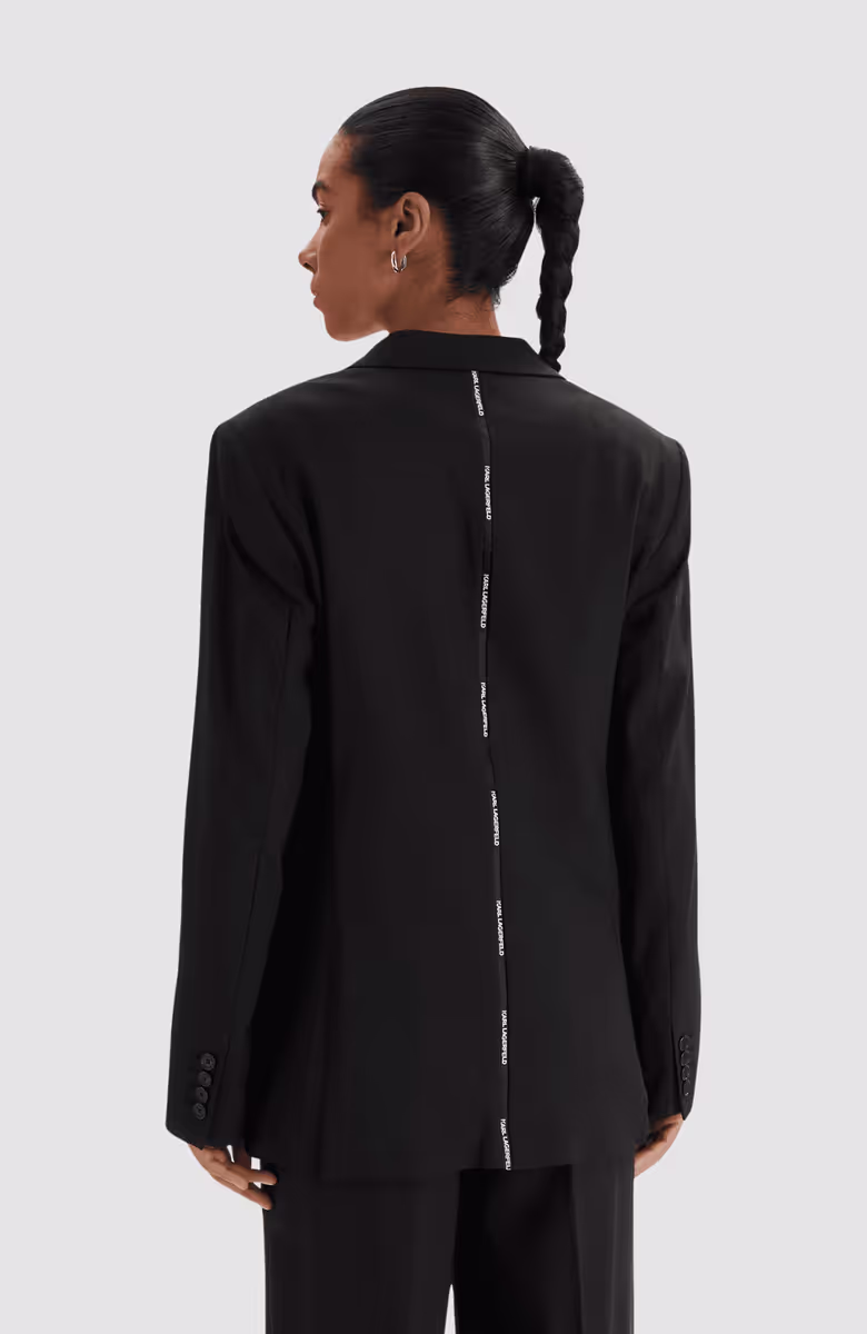 Logo Tape Relaxed Blazer