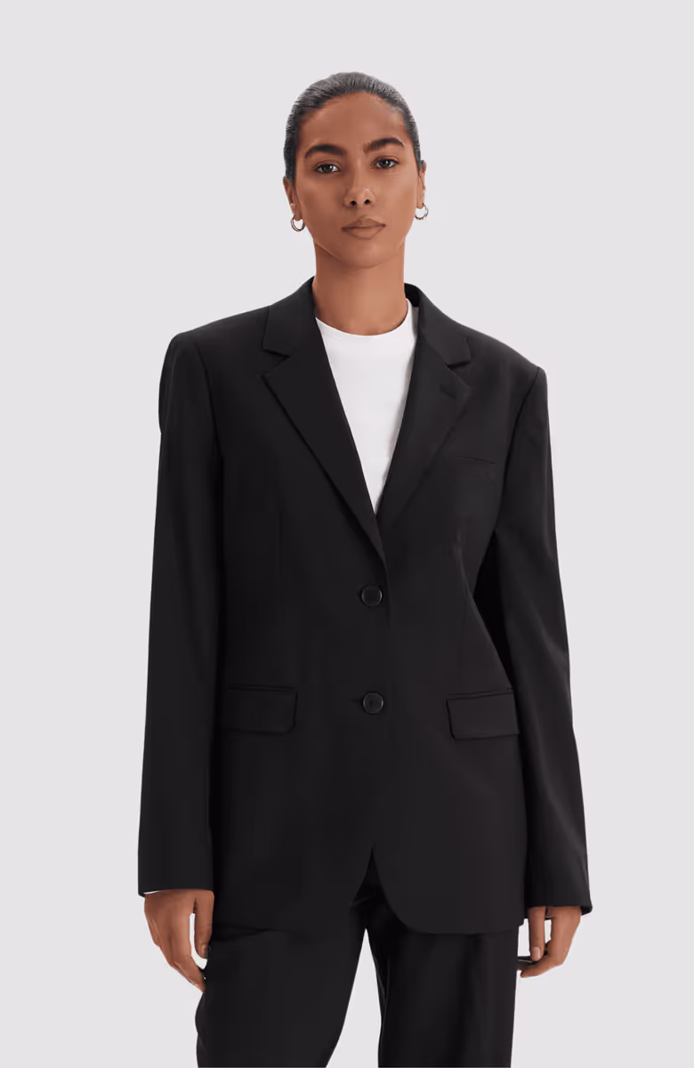 Logo Tape Relaxed Blazer