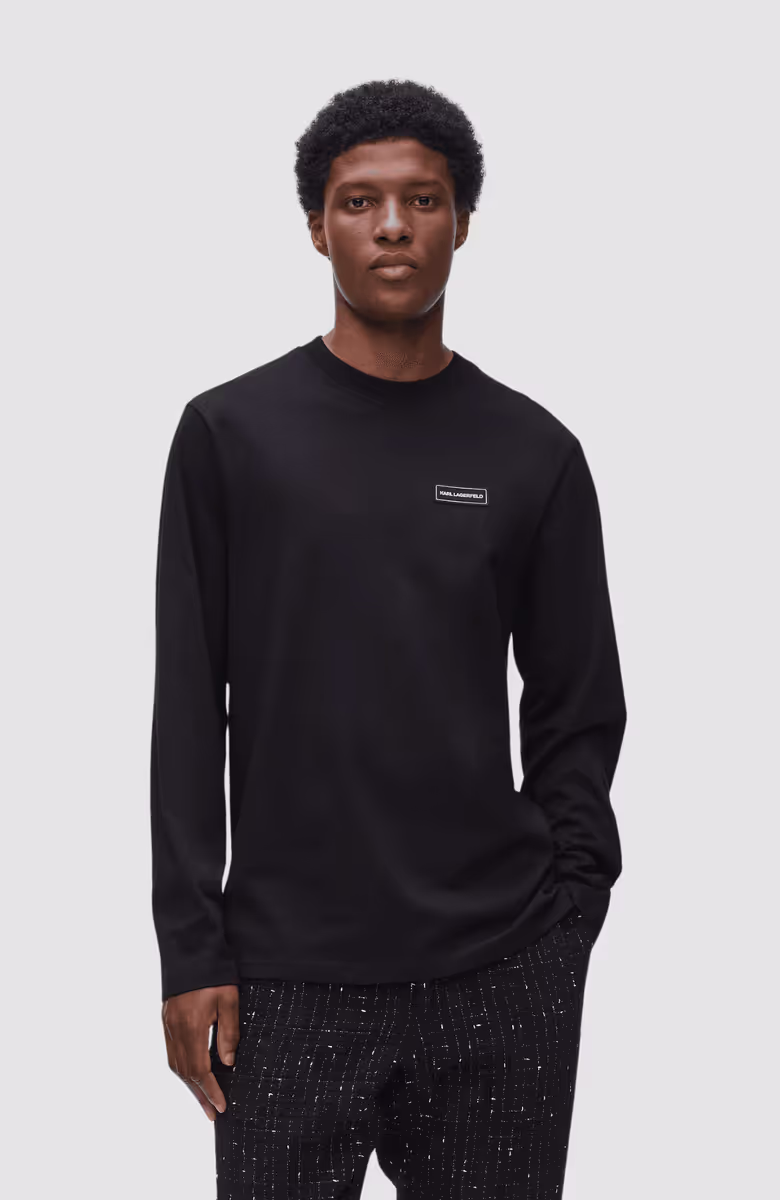 Ls T-Shirt W/ Logo Patch