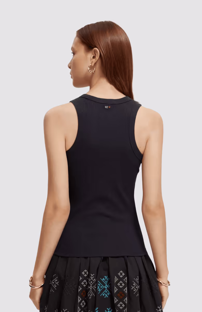 Cotton in conversion racer tank