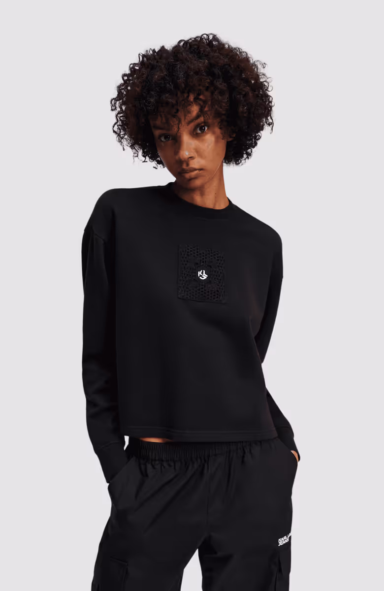 Klj Regular Crochet Sweat
