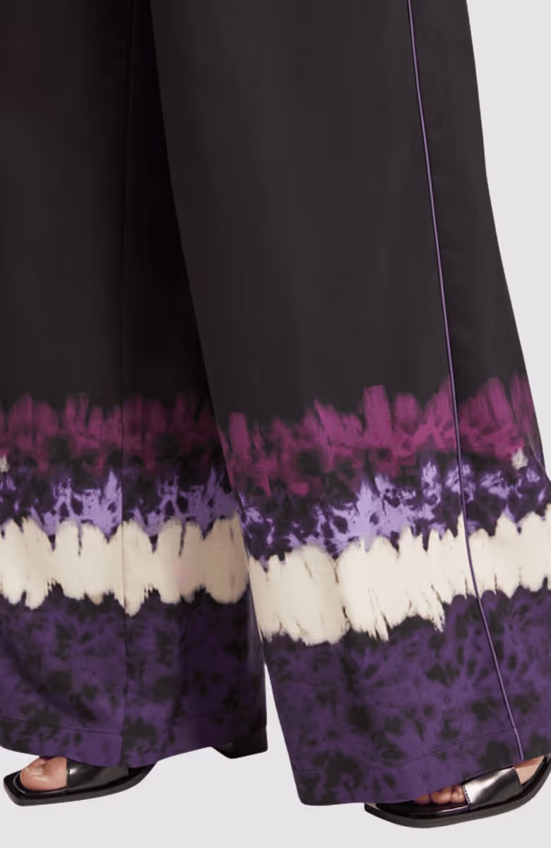 Eleni - high rise wide leg pyjama pants