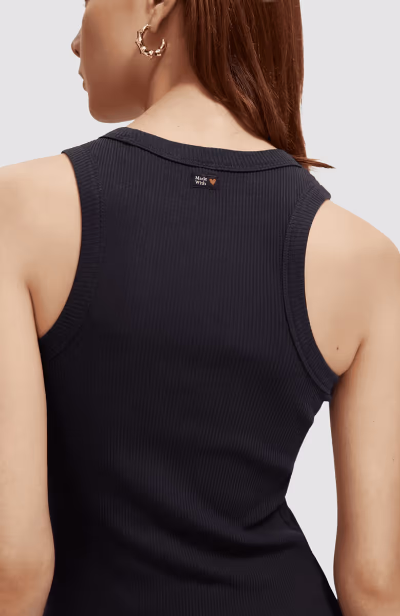 Cotton in conversion racer tank