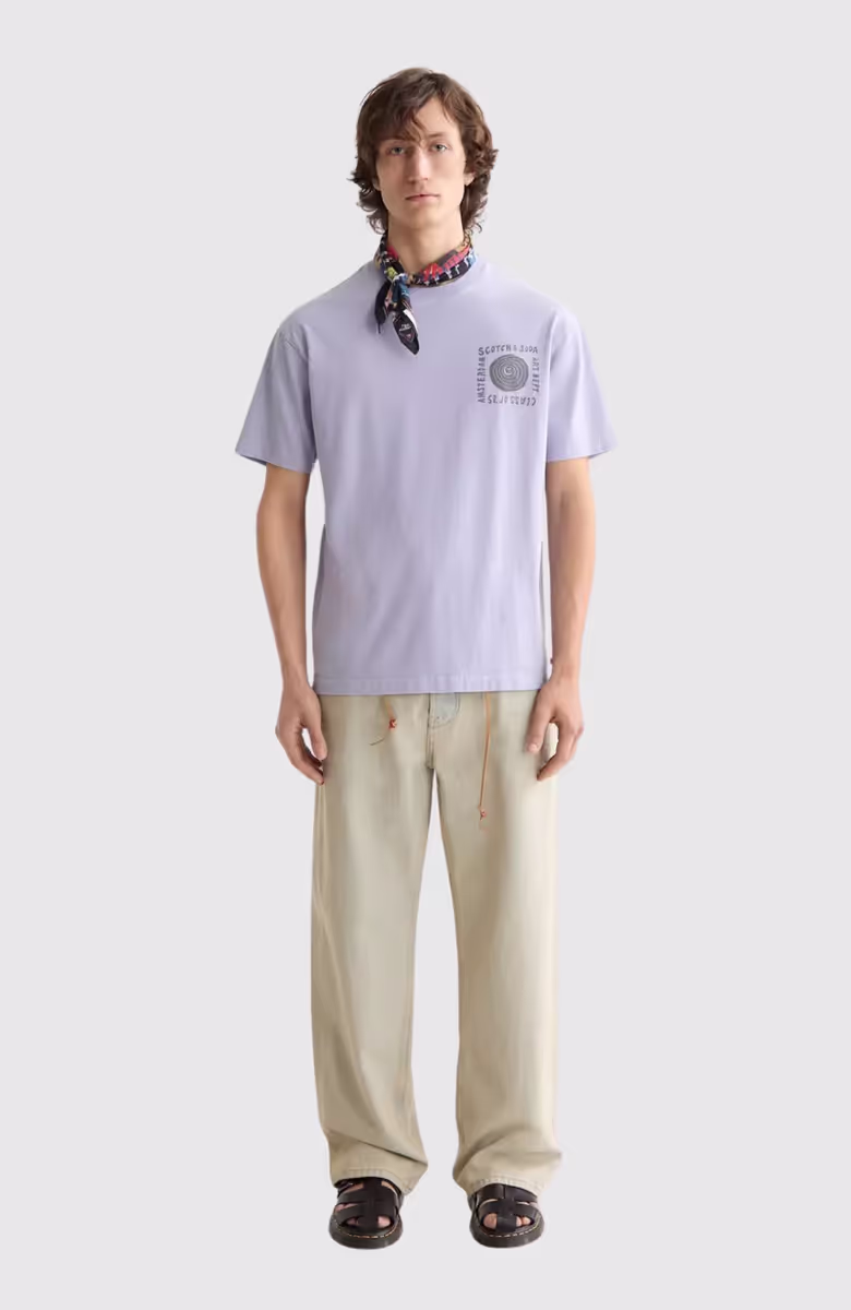 Relaxed-Fit Washed Artwork T-Shirt