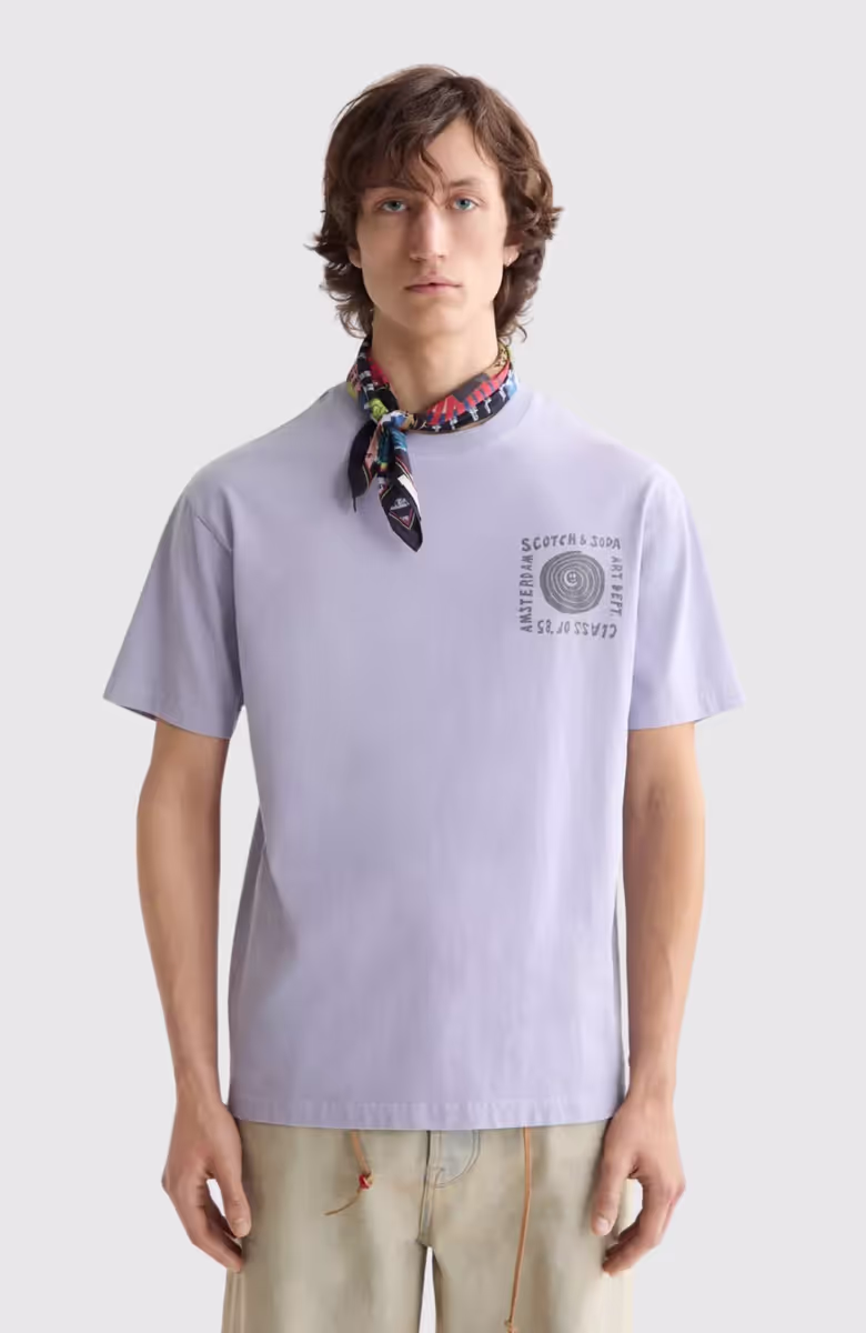 Relaxed-Fit Washed Artwork T-Shirt